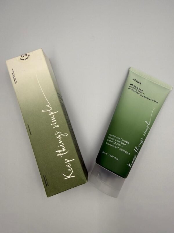 Mousse nettoyante Anua Heartleaf Quercetinol Pore Deep Cleansing Foam.