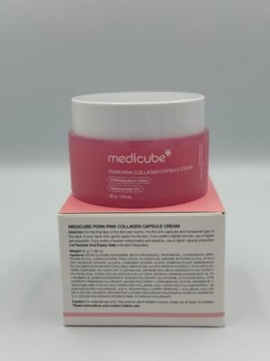 Medicube PDRN Pink Collagen Capsule Cream – Niacinamide 5%.